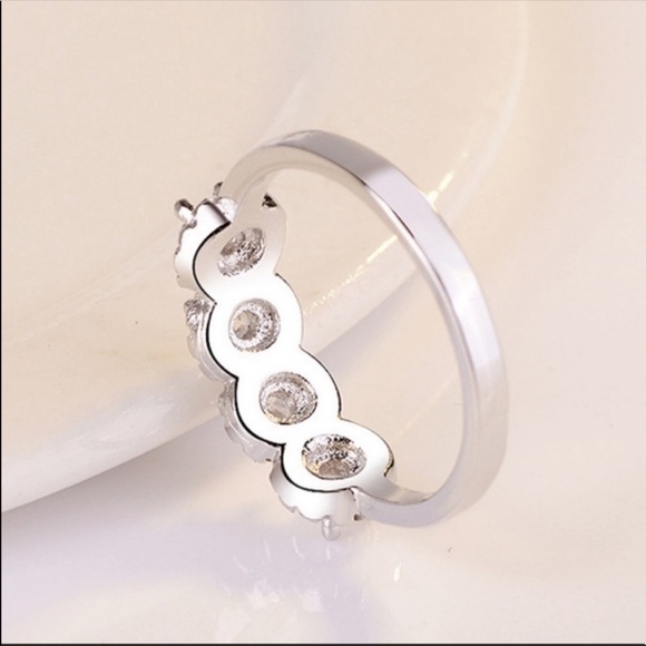 NEW ETERNITY 925 STERLING SILVER DIAMOND RING - Picture 7 of 8